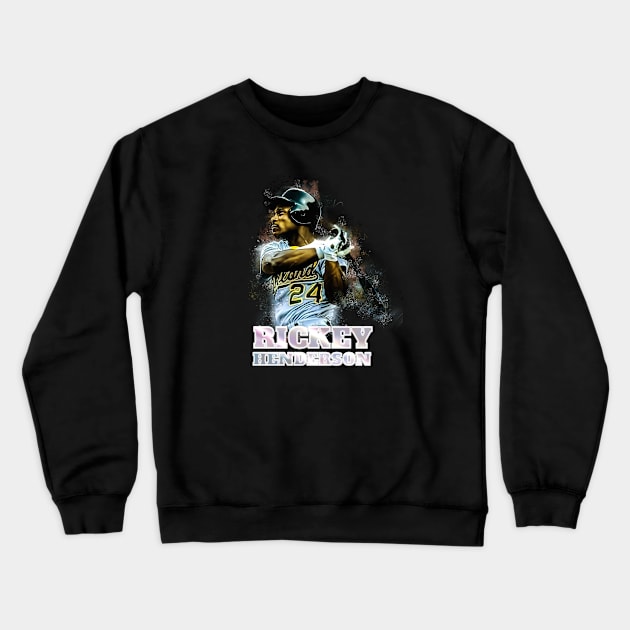 Rickey Henderson Crewneck Sweatshirt by mobilunik